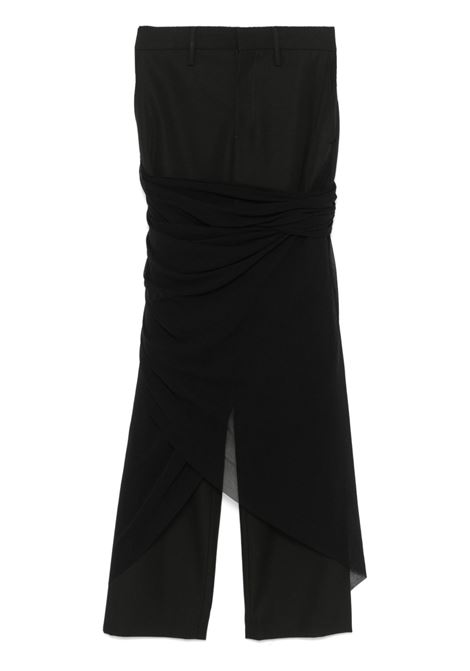pantaloni tailored mesh sharong donna nero JEAN PAUL GAULTIER | 25/34-F-PA189-C08400